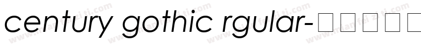 century gothic rgular字体转换